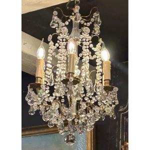 Crystal Tassel Cage Chandelier 