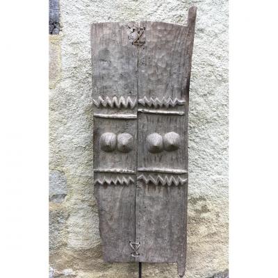 Large Door House, Hardwood With Gray Patina. Dogon, Mali. Mid 20th Century.