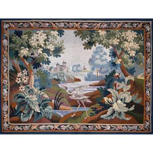 Verdure 19th Century Tapestry From The Aubusson Factory, 210lx170h - No. 1478