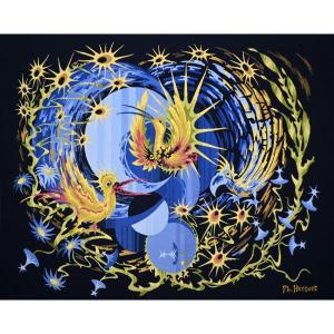 Philippe Hecquet, Birds Of The Sun - Tapestry Manufacture Aubusson - L200xh150 - No. 1477