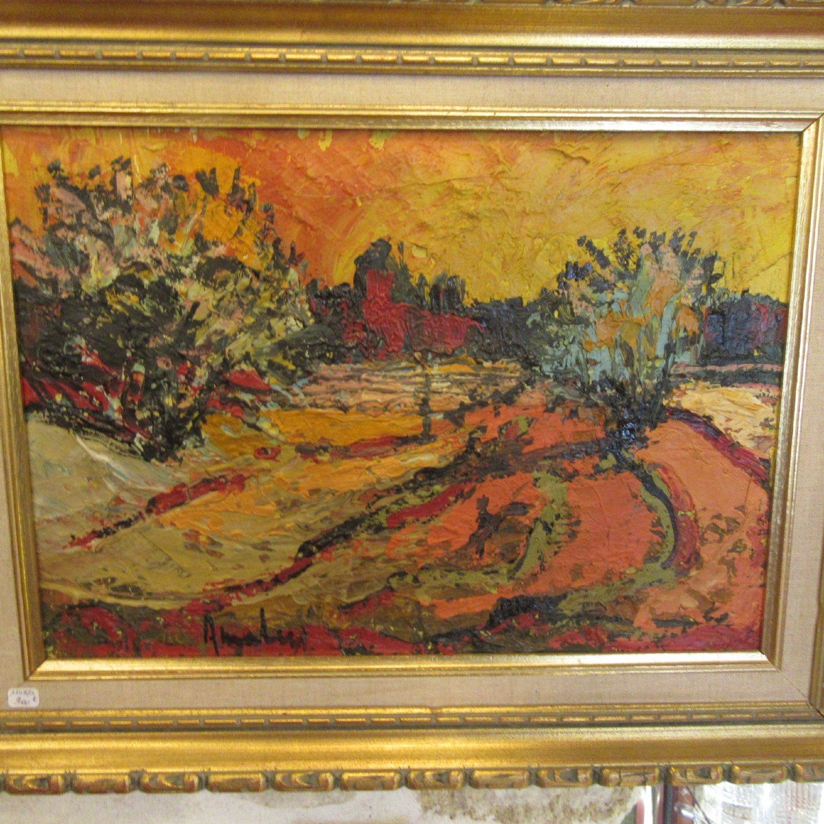 Louis Amalvy Tableau Huile Sur Toile - Paysage Méridional-photo-5