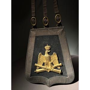 SABRETACHE DE GRANDE TENUE D'OFFICIER SUPÉRIEUR D'ARTILLERIE À CHEVAL DE LA GARDE 