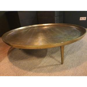 Large Brass Coffee Table