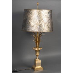 Bronze And Gilded Brass Lamp