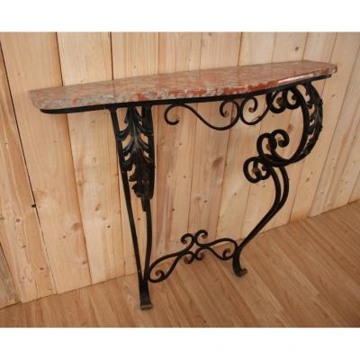 Wrought Iron Console From The 1950s