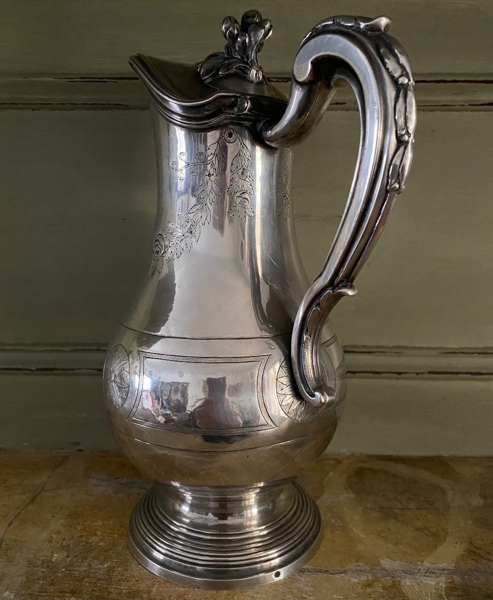 Aiguière, Pot à eau, Argent, Louis XVI, Paris 1788-photo-2