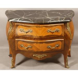 Miniature Or Master Commode, Louis XV Style Marble Top, Mid 20th Century