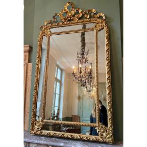 Miroir Doré à Parcloses De Style Louis XVI 