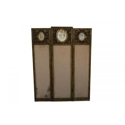 Louis XVI Style Golden Wood Screen