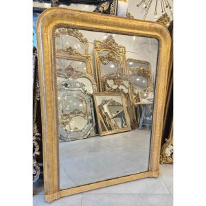 Glace Ancienne Miroir Louis Philippe de cheminée 105*130 Cm