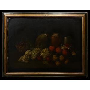 Majorcan School (late 18th Century) - Still Life With Pot Of Honey