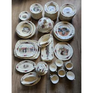 Sarreguemines Earthenware Table Service Obernai Model 105 Pieces