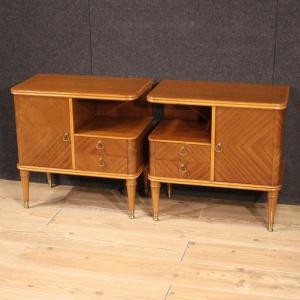 Pair Of 20th Century Italian Design Nightstands