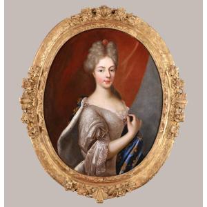 Pierre Gobert (1662-1744) Et Atelier. Portrait De Marie-adélaïde De Savoie, Dauphine De France.