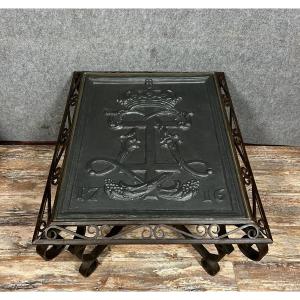 Ceremonial Table Made With A Fireplace Plate 18th Time (1716)