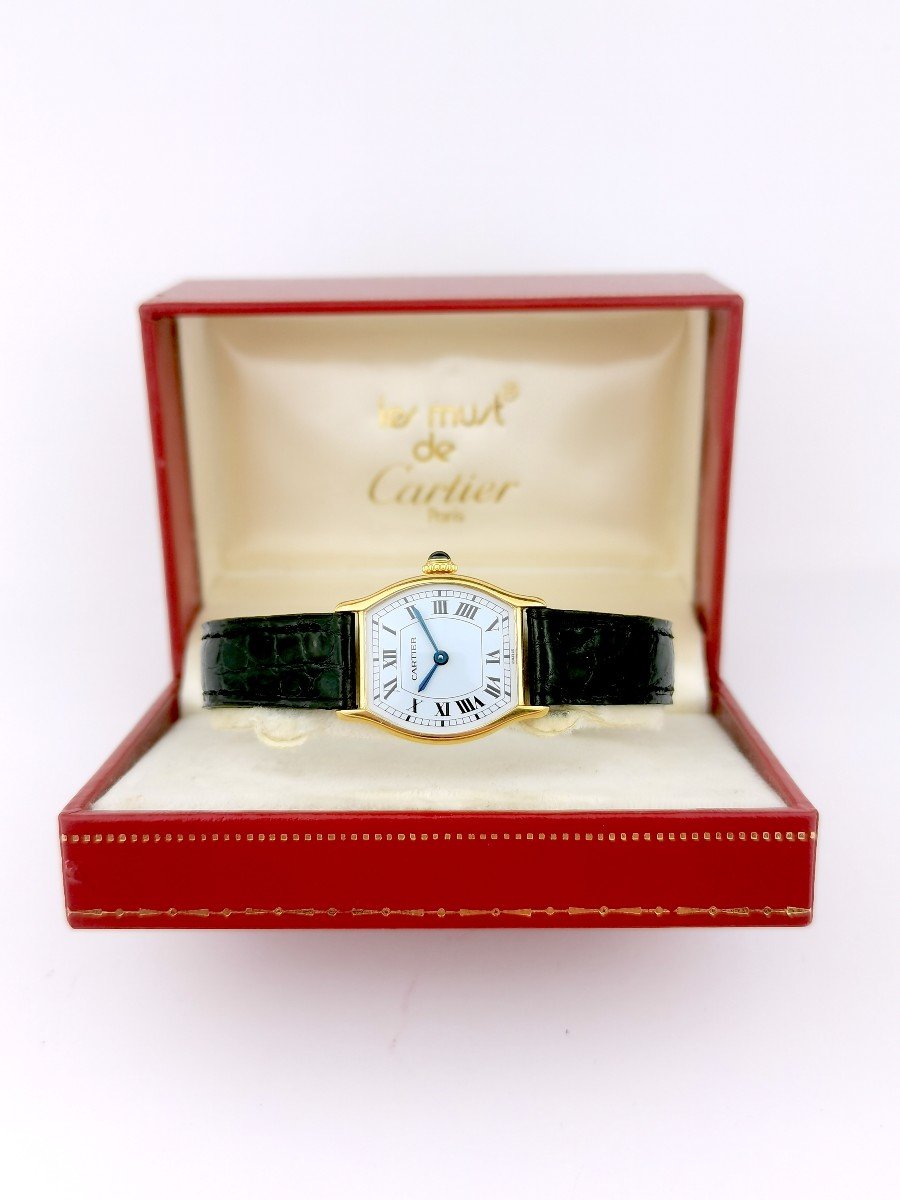 Montre Cartier - Tortue Mini - Or Jaune - Mécanique - Pm-photo-4