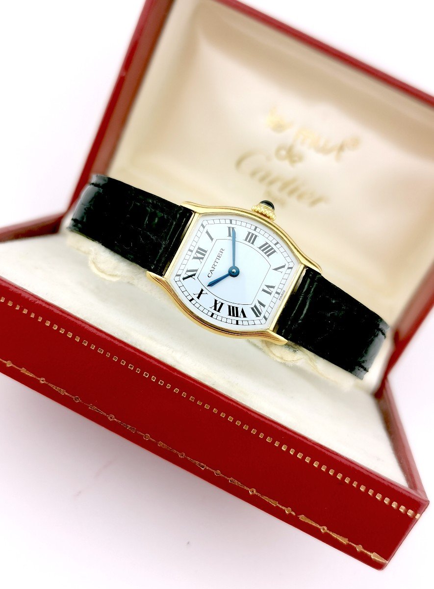 Montre Cartier - Tortue Mini - Or Jaune - Mécanique - Pm-photo-5