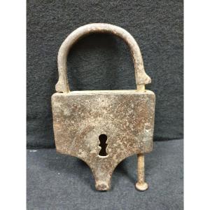 18th Century Wrought Iron Padlock