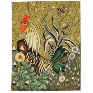 Dom Robert - June Rooster - Aubusson Tapestry