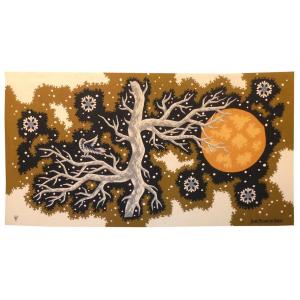 Jean Picart Le Doux - Orange Sun - Aubusson Tapestry