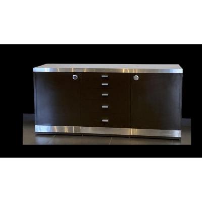 Enfilade Moderniste Sideboard Par Willy Rizzo (1928 - 2013) Circa 1970