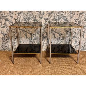 Pair Of 1960s Design Sofa End Tables Or Side Tables