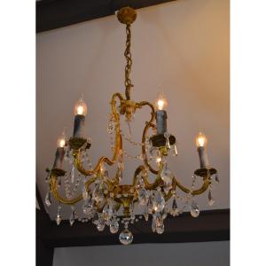 Bronze Chandelier With Tassel