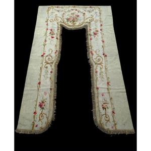 Magnificent Pair Of 19th Century Aubusson Valance 