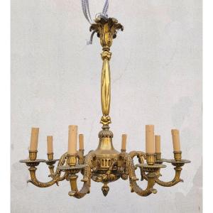 Louis XVI Style Bronze Chandelier, 20th Century