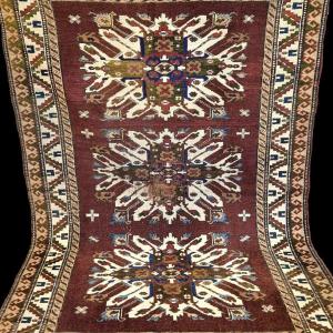 Tapis Chelaberd ancien, 148 x 215 cm, Caucase, noué main en laine sur laine, Karabagh vers 1900