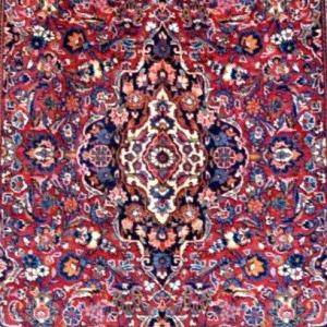 Tapis Kashan, 134 x 213 cm, laine kork nouée main en Iran vers 1970-1980, en parfait état