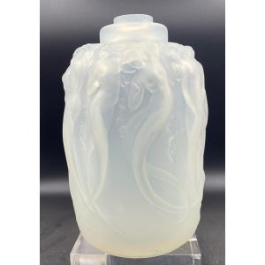 Porta profumo in vetro opalino di R.Lalique XX secolo