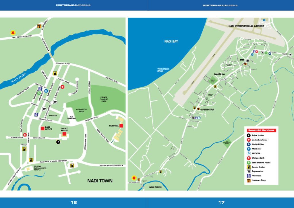 maps of the Fijian islands