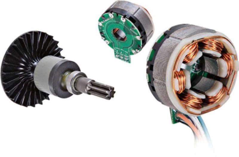 brushless motor disassembled