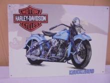 Harley Davidson Knucklehead Metal Sign