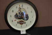 Harley-Davidson Battery-Operated Wall Clock