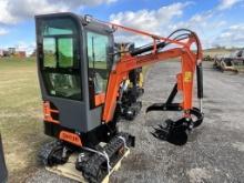 New Agrotk QH13R Mini Excavator (ORANGE)