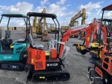 New Agrotk WH12R Mini Excavator (ORANGE)