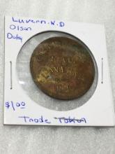 Olson Dailey Luverne North Dakota $1.00 Trade Token