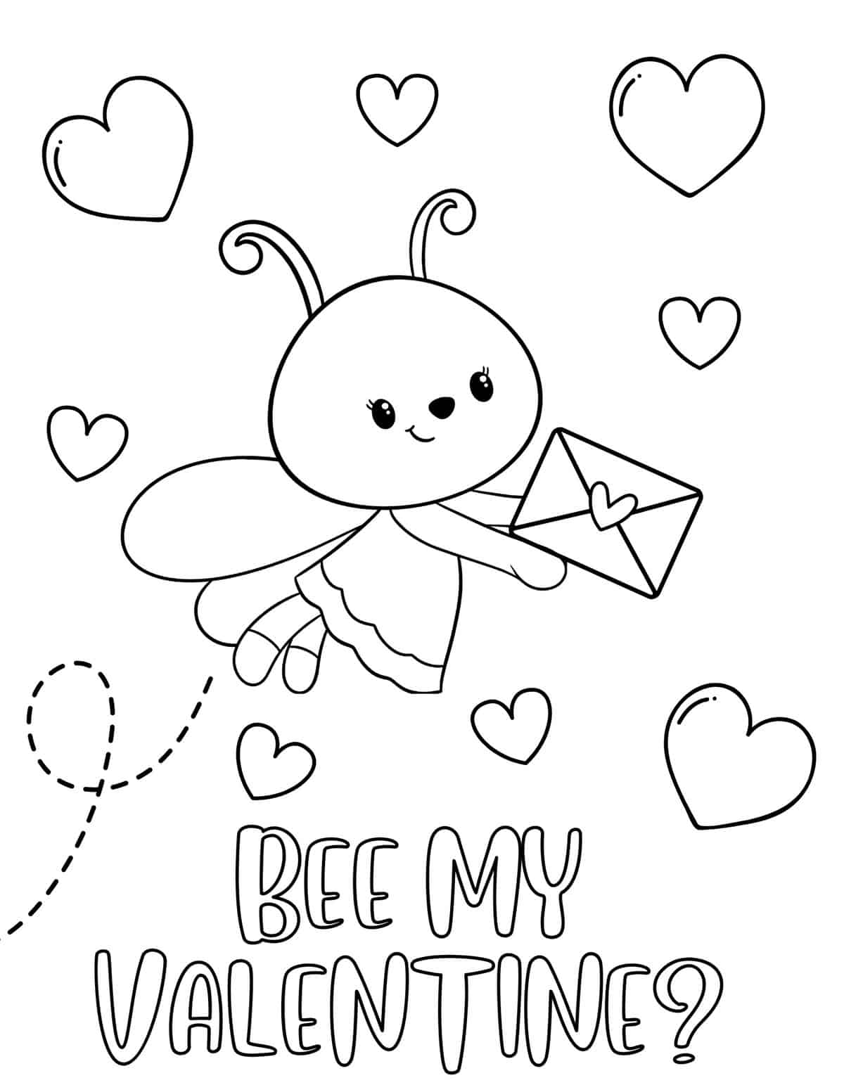 Happy Valentines Day Coloring Pages Printable