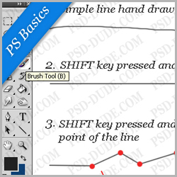 Draw a Line in Photoshop psd-dude.com Tutorials