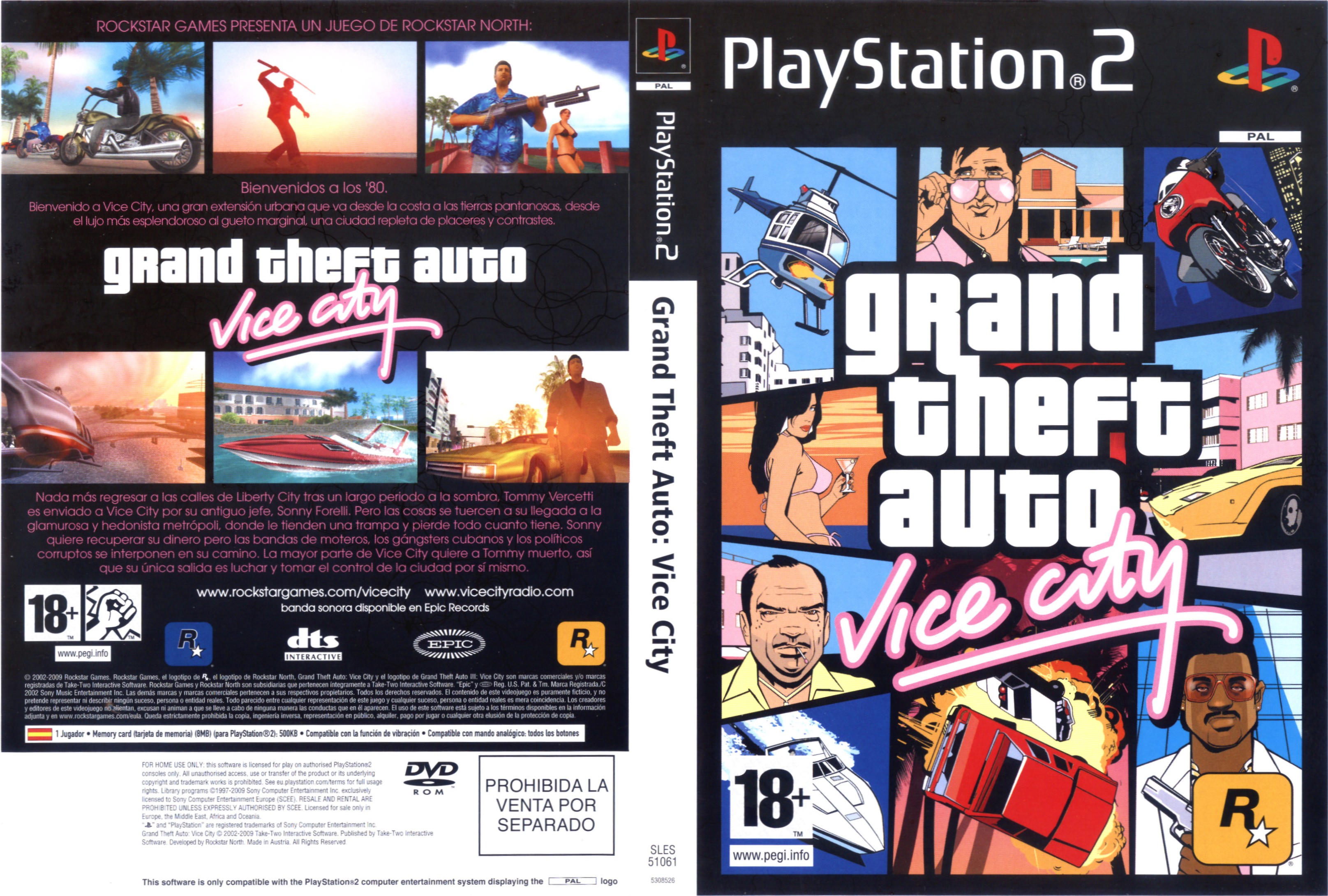 Grand Theft Auto - Vice City PSX cover