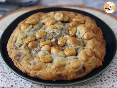 Recette Cookies xxl noisettes, chocolat au lait et praliné