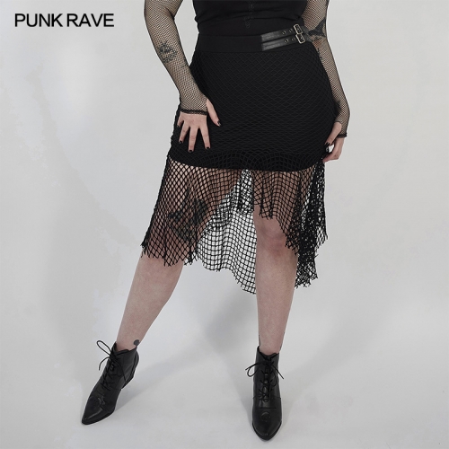 Goth Plus Size Enchanting Fishtail Skirt DQ-515BQF