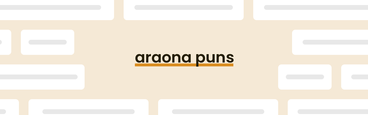 araona-puns