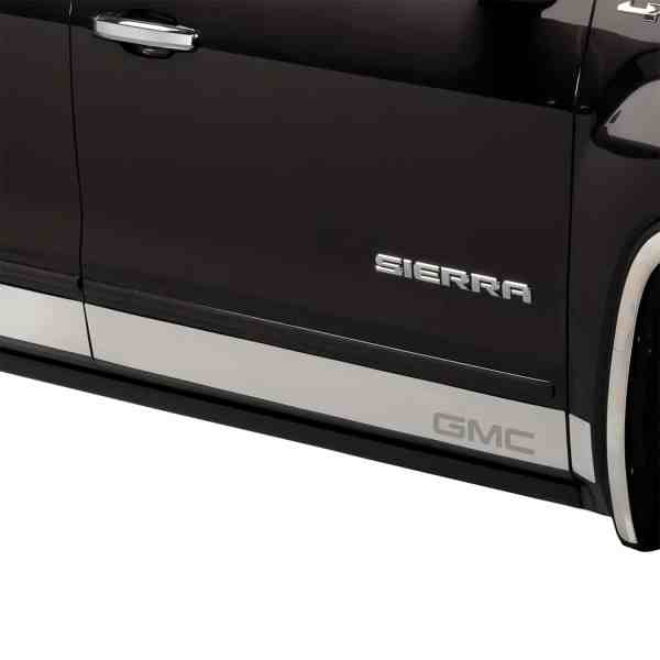 GMC Logo Rocker Panels - Stainless Steel