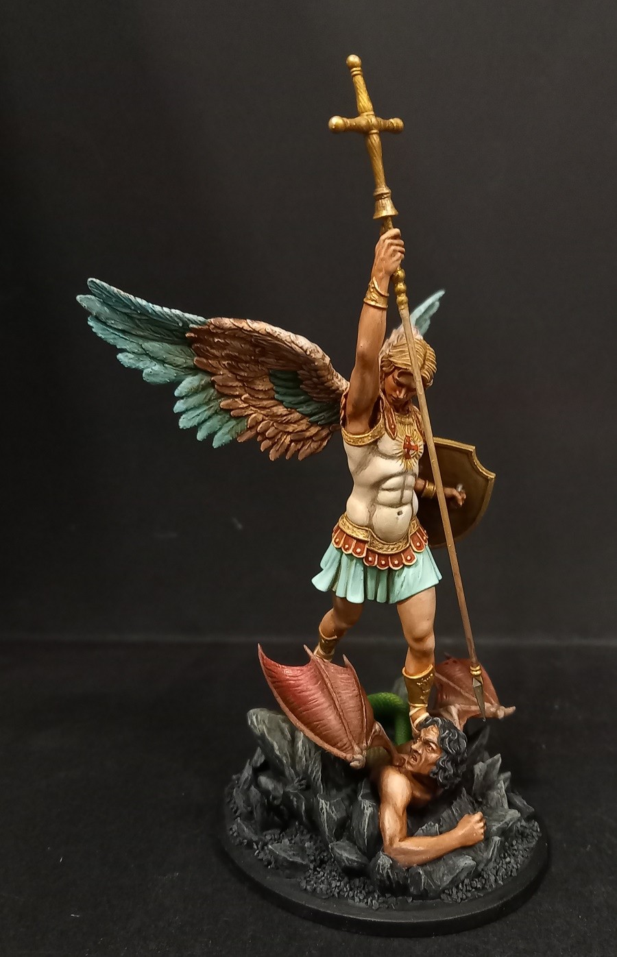 Saint Michael slaying the demon by eric wolfs · Putty&Paint