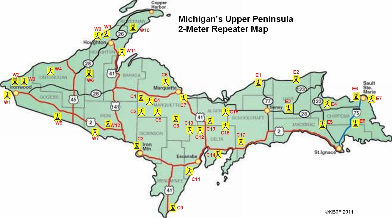 Printable Map Of Upper Peninsula Michigan