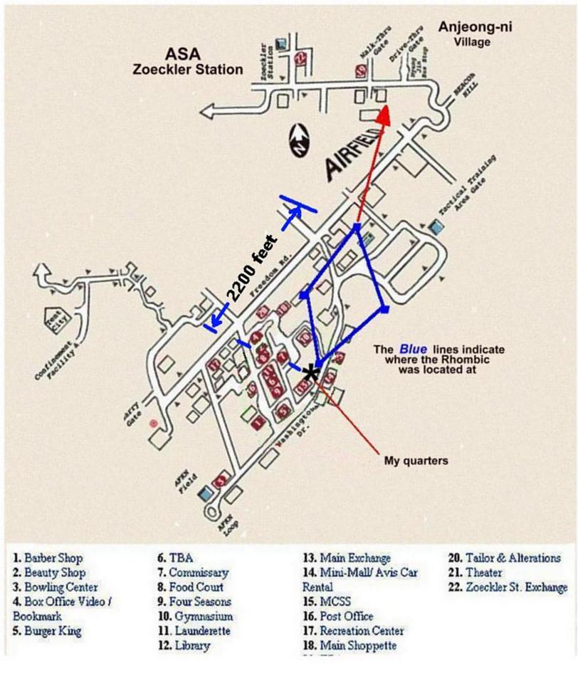 Camp Humphreys Building Numbers Map