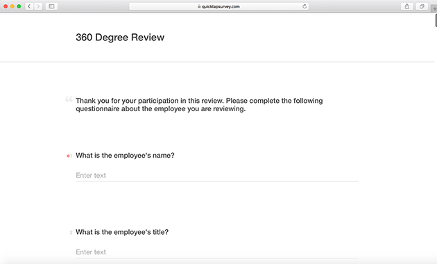 Employee 360 Review Template